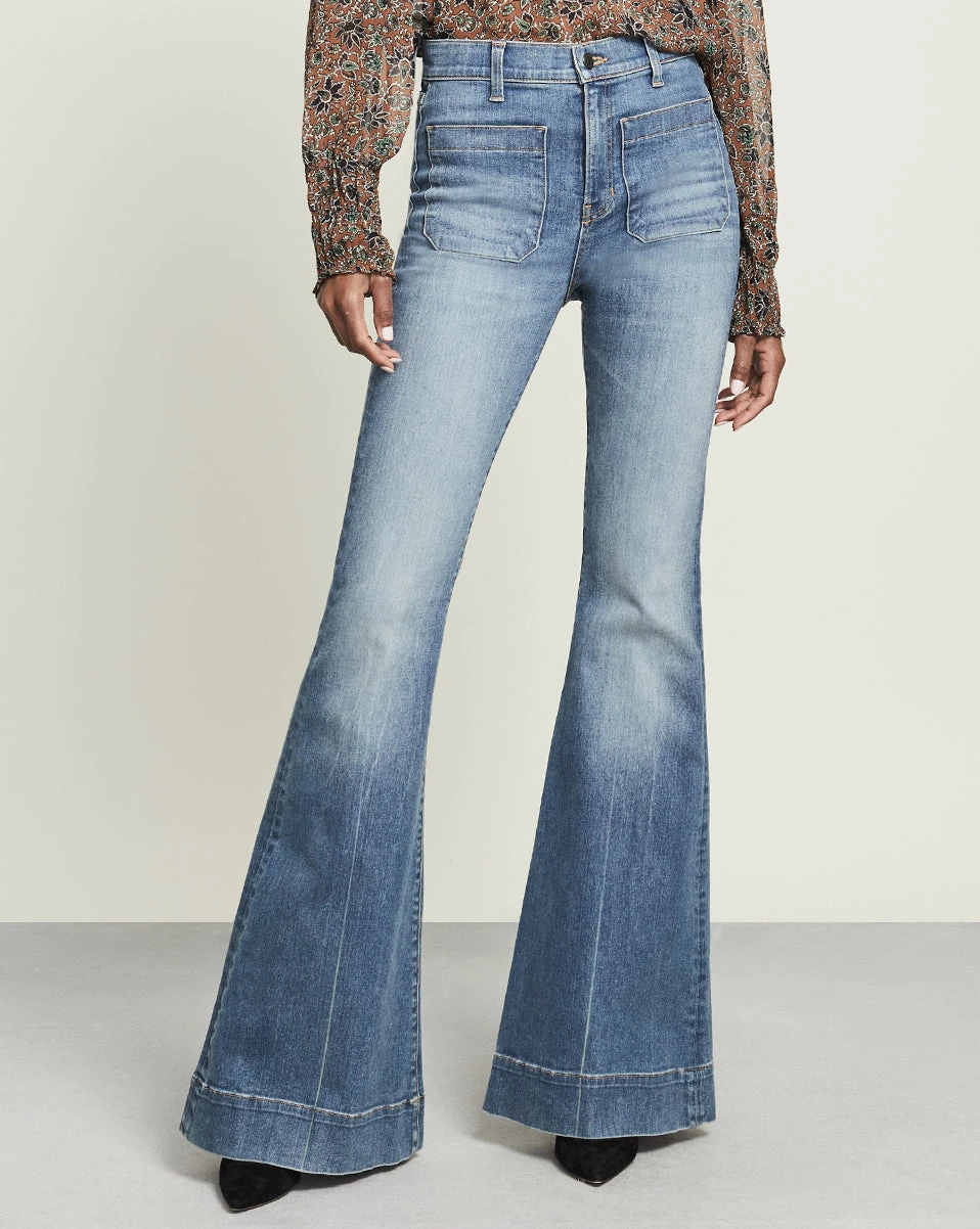 Veronica Beard Sheridan Bell-Bottom Jean | Extended Size Clothing Veronica Beard Sheridan Bell-Bottom Jean | Extended Size Clothing