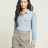 Veronica Beard Raelyn Denim Shirt