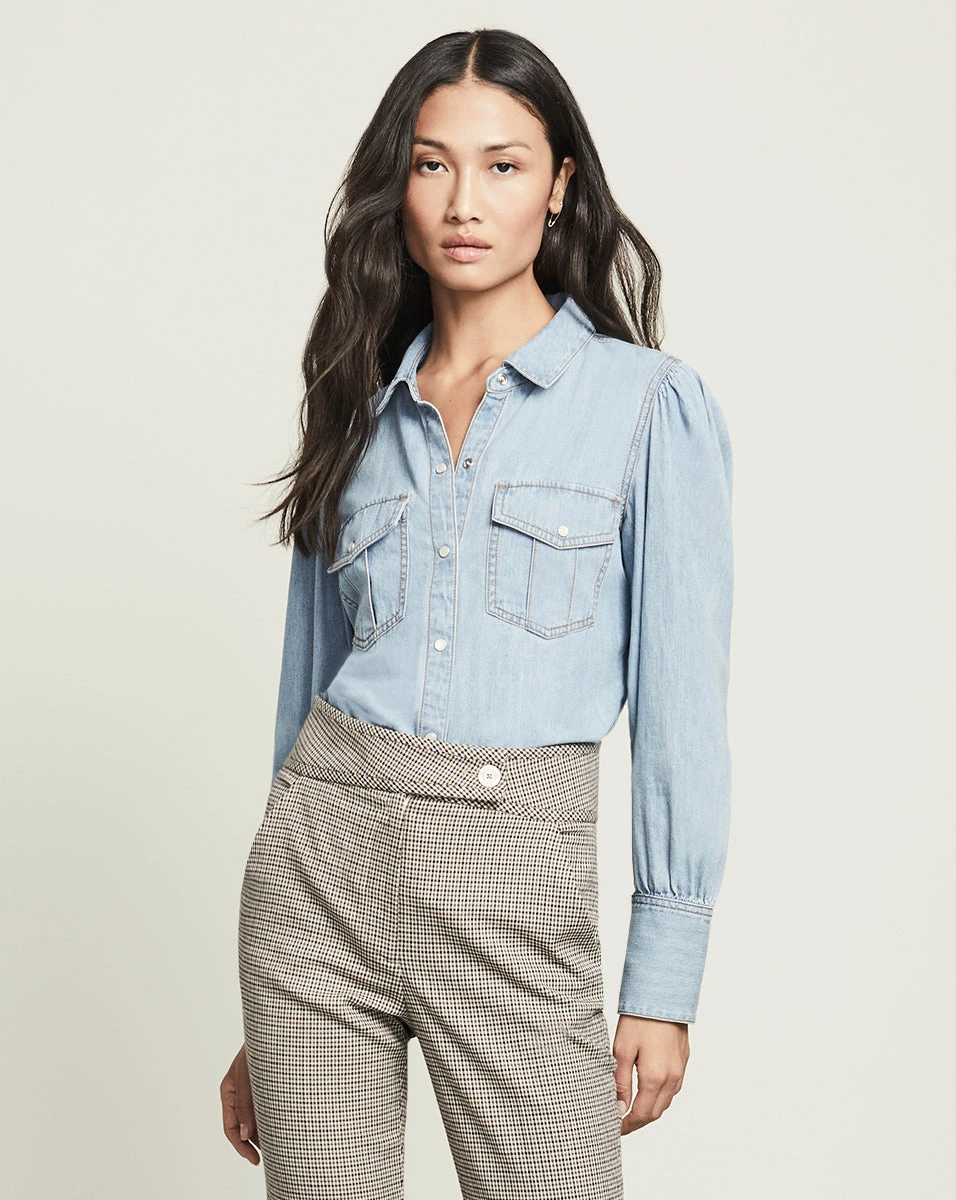 Veronica Beard Raelyn Denim Shirt Veronica Beard Raelyn Denim Shirt