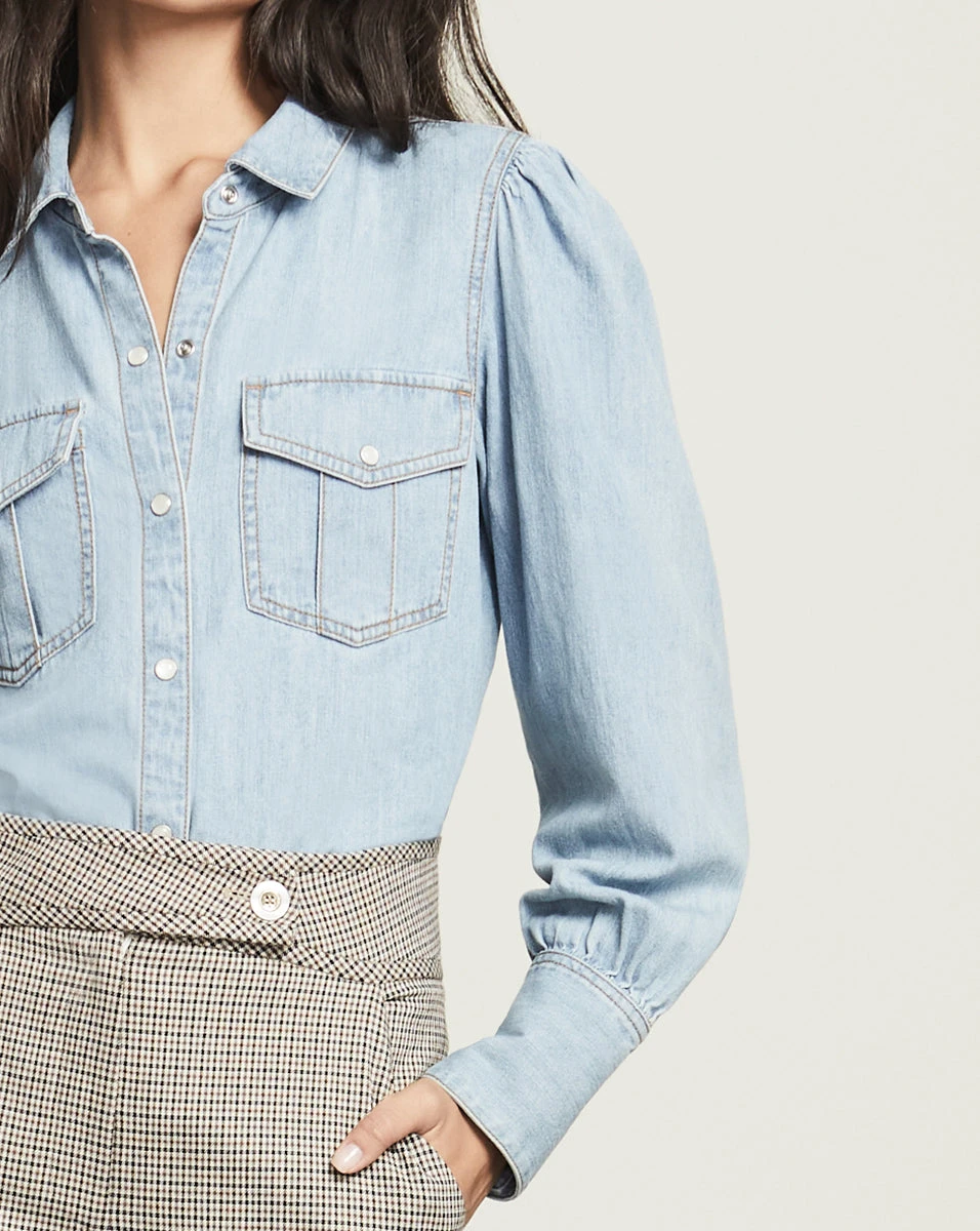 Veronica Beard Raelyn Denim Shirt Veronica Beard Raelyn Denim Shirt