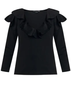 Veronica Beard Strata Ruffled Top 4 Veronica Beard Strata Ruffled Top