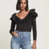 Veronica Beard Strata Ruffled Top 1 Veronica Beard Strata Ruffled Top