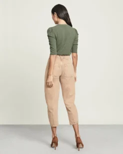 Veronica Beard Clothing Charlie Barrel Jean | Patch Pockets