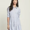 Veronica Beard Clothing Jemila Tiered Shirtdress 1 Veronica Beard Clothing Jemila Tiered Shirtdress