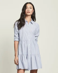 Veronica Beard Clothing Jemila Tiered Shirtdress