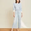 Veronica Beard Grant Wide-Leg Jean | Raw Hem Clothing