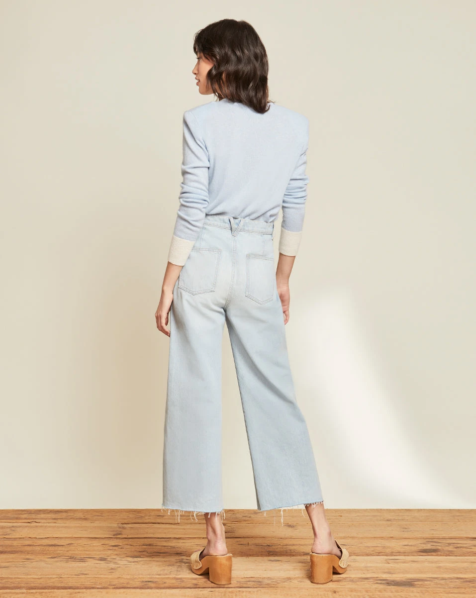Veronica Beard Grant Wide-Leg Jean | Raw Hem Clothing Veronica Beard Grant Wide-Leg Jean | Raw Hem Clothing