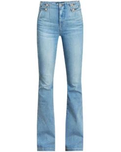 Veronica Beard Clothing Beverly Skinny-Flare Jean | Waist Tabs