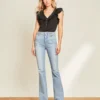 Veronica Beard Clothing Beverly Skinny-Flare Jean | Waist Tabs 2 Veronica Beard Clothing Beverly Skinny-Flare Jean | Waist Tabs