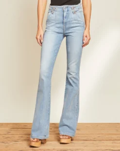 Veronica Beard Clothing Beverly Skinny-Flare Jean | Waist Tabs
