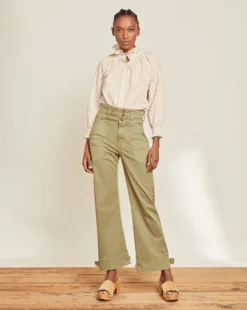 Veronica Beard Marley Ankle-Tab Pant New Arrivals