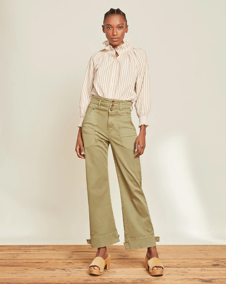Veronica Beard Marley Ankle-Tab Pant New Arrivals Veronica Beard Marley Ankle-Tab Pant New Arrivals