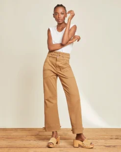 Veronica Beard Marley Ankle-Tab Pant