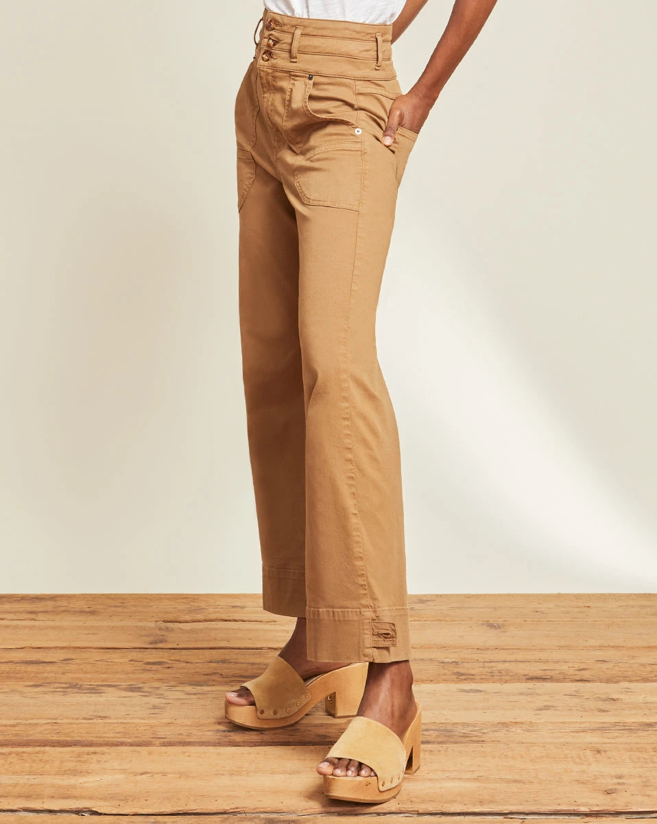 Veronica Beard Marley Ankle-Tab Pant Veronica Beard Marley Ankle-Tab Pant