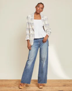 Veronica Beard Taylor Wide-Leg Jean | Raw Hem 5 Veronica Beard Taylor Wide-Leg Jean | Raw Hem