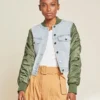 Veronica Beard Clothing Emelia Mixed-Media Jacket 1 Veronica Beard Clothing Emelia Mixed-Media Jacket