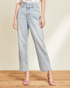 Veronica Beard Blake Straight-Leg Jean | Notch Waist