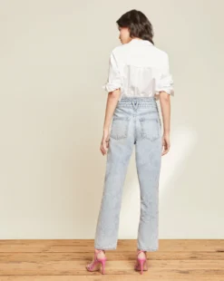 Veronica Beard Blake Straight-Leg Jean | Notch Waist