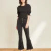 Veronica Beard Jeans Carson Flare-Leg Jean | Pieced Hem