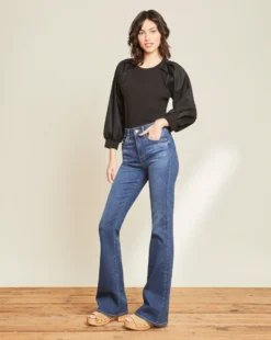 Veronica Beard Gibbson Pleat-Sleeve Top 4 Veronica Beard Gibbson Pleat-Sleeve Top