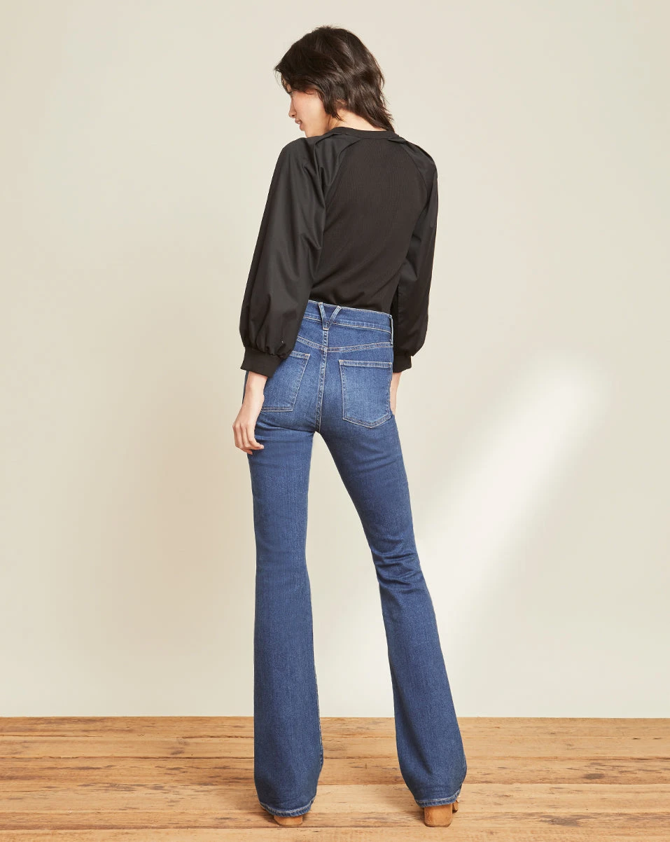 Veronica Beard Gibbson Pleat-Sleeve Top Veronica Beard Gibbson Pleat-Sleeve Top