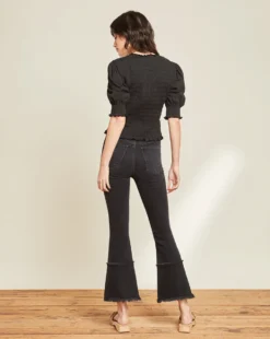 Veronica Beard Langston Smocked Top Best Sellers