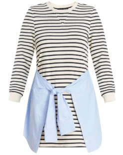 Veronica Beard Laszlo Tie-Waist Dress