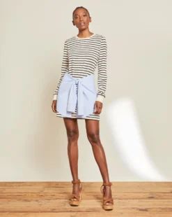 Veronica Beard Laszlo Tie-Waist Dress