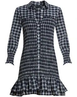 Veronica Beard Kelsey Plaid Shirtdress Clothing 4 Veronica Beard Kelsey Plaid Shirtdress Clothing