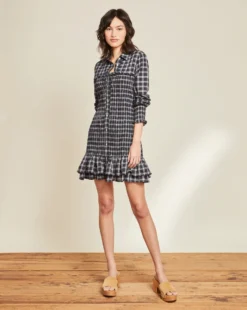 Veronica Beard Kelsey Plaid Shirtdress Clothing