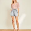 Veronica Beard Best Sellers Nori Paper-Bag Waist Short