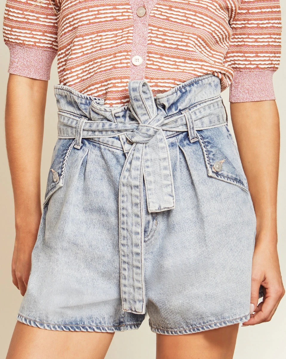 Veronica Beard Best Sellers Nori Paper-Bag Waist Short Veronica Beard Best Sellers Nori Paper-Bag Waist Short