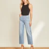 Veronica Beard Crosbie Wide-Leg Jean | Cropped