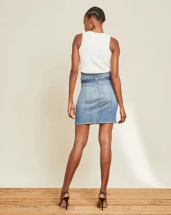 Veronica Beard Aliana Notch-Waist Skirt Clothing