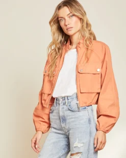 Veronica Beard Clothing Kaiya Balloon-Sleeve Bomber
