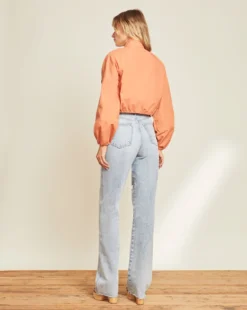 Veronica Beard Clothing Kaiya Balloon-Sleeve Bomber