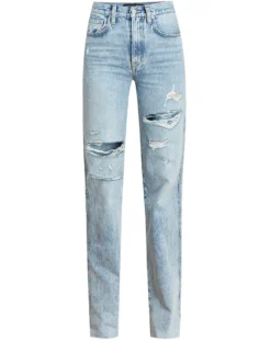 Veronica Beard Dylan Straight-Leg Jean | Distressed