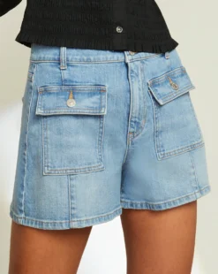 Veronica Beard New Arrivals Abigail Patch-Pocket Short