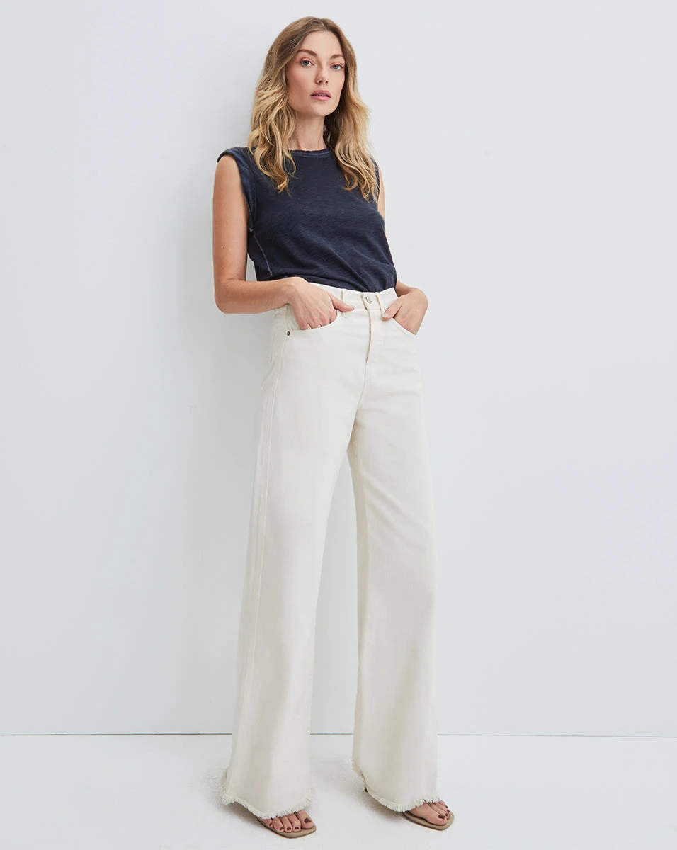 Veronica Beard New Arrivals Taylor Wide-Leg Jean | Raw Hem Veronica Beard New Arrivals Taylor Wide-Leg Jean | Raw Hem