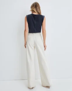 Veronica Beard New Arrivals Taylor Wide-Leg Jean | Raw Hem