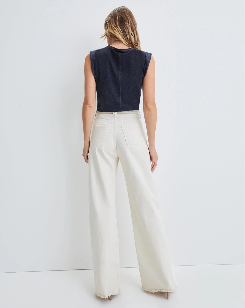 Veronica Beard New Arrivals Taylor Wide-Leg Jean | Raw Hem Veronica Beard New Arrivals Taylor Wide-Leg Jean | Raw Hem