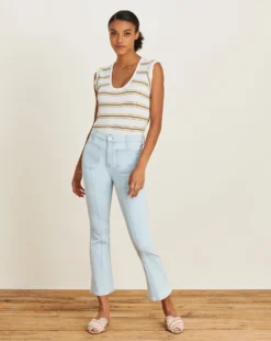 Veronica Beard Arion Cotton Muscle Tee