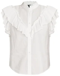 Veronica Beard Jaliyah Ruffled Top