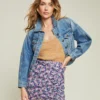 Veronica Beard Emmeline Puffed-Sleeve Denim Jacket 1 Veronica Beard Emmeline Puffed-Sleeve Denim Jacket