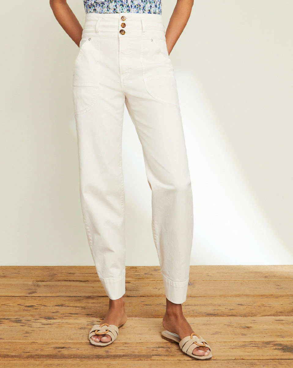 Veronica Beard Marley Ankle-Tab Pant New Arrivals Veronica Beard Marley Ankle-Tab Pant New Arrivals