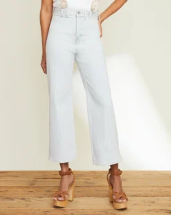 Veronica Beard Grant Wide-Leg Jean | Braided Waist