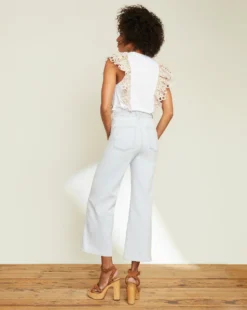 Veronica Beard Grant Wide-Leg Jean | Braided Waist