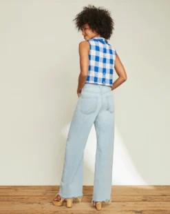 Veronica Beard New Arrivals Taylor Wide-Leg Jean | Raw Hem 10 Veronica Beard New Arrivals Taylor Wide-Leg Jean | Raw Hem