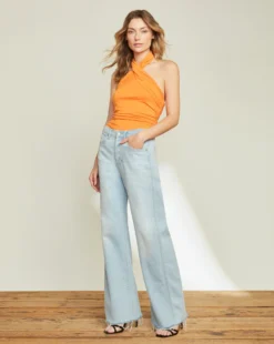 Veronica Beard New Arrivals Taylor Wide-Leg Jean | Raw Hem 8 Veronica Beard New Arrivals Taylor Wide-Leg Jean | Raw Hem