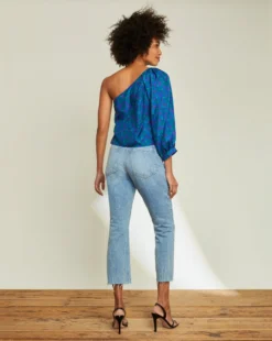 Veronica Beard Carly Kick-Flare Jean | Raw Hem
